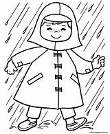 Raincoat Kid sketch template