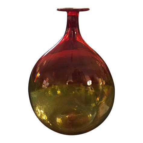 Blenko Hand Blown Art Glass Vase Chairish