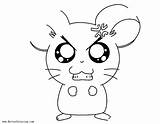 Hamster Coloring Pages Angry Printable Adults Kids sketch template