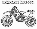 Kawasaki Klx300r sketch template