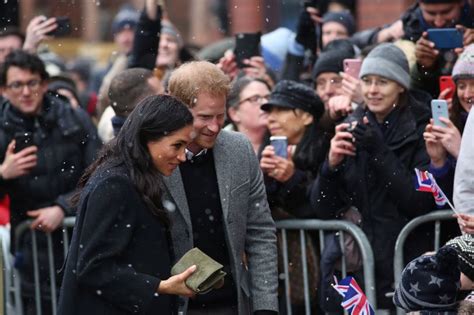 Prince Harry And Meghan Markle Brave Snow In Westcountry