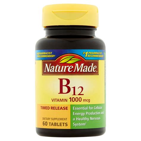 Nature Made B12 Vitamin Timed Release 1000 Mcg 60 Count