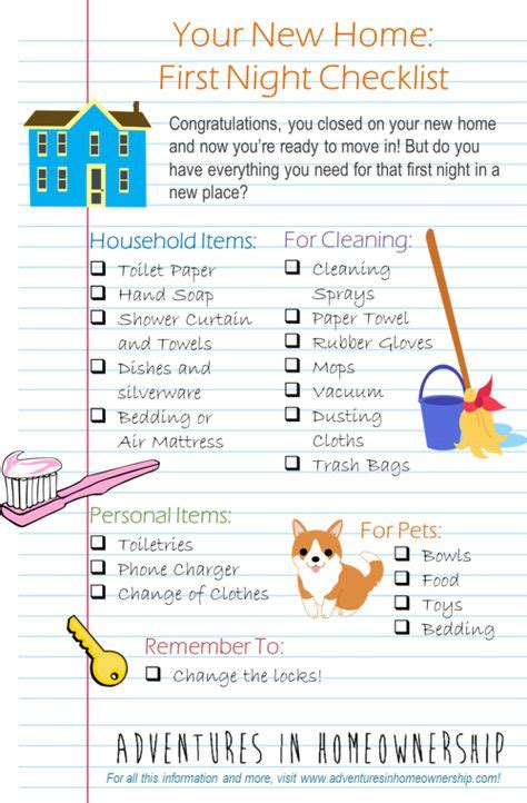 adventures  homeownership  night    home checklist