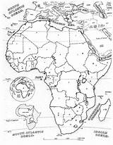Africa Coloring Map Adult Pages Adults sketch template