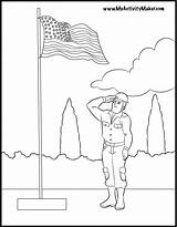 Coloring Memorial Pages Flag Printable Soldier Kids Drawings Flags Colonies Printables Cliparts Mexican Color Veterans Print Popular Clipart Salute Sheet sketch template