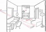 Room Drawing Living Perspective Draw Point Bedroom Eye Birds Interior Inside Vanishing Tutorial Step Drawinghowtodraw House Chair Sketches Perspectiva Dibujo sketch template