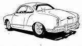 Karmann Ghia Vw Drawing Car Drawings Volkswagen Choose Board Silhouette sketch template