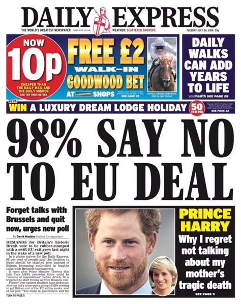 anorak news brexit   daily express reders  article