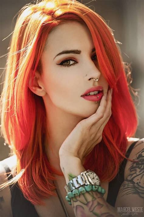 Coolest Redhead Rood Haar Haarkunst Mooie Roodharige