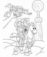 Toy Story Bullseye Coloring Pages Template sketch template