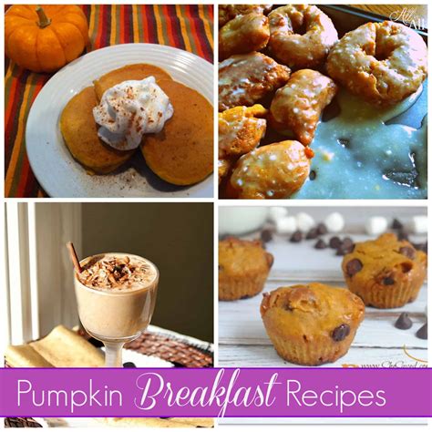 pumpkin breakfast recipes
