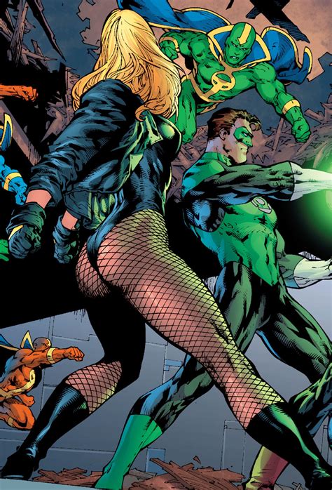 black canary and green lantern by ed benes and sandra hope black canary dinah lance