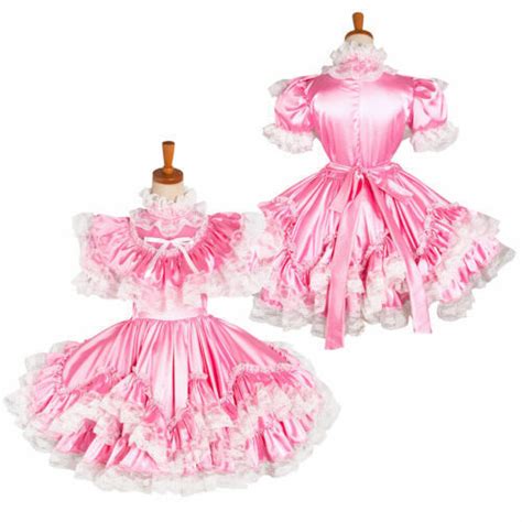 sissy maid satin dress cross dressers tailor made ebay