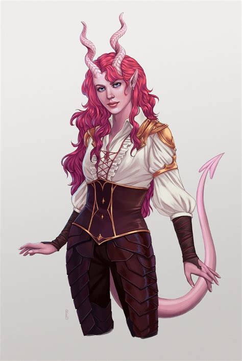 rachel denton 🌷 on twitter dnd character design tiefling female