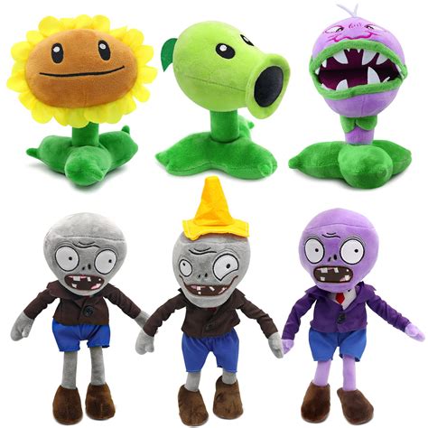 maikerry pvz plush dolls set   zombie toys halloween
