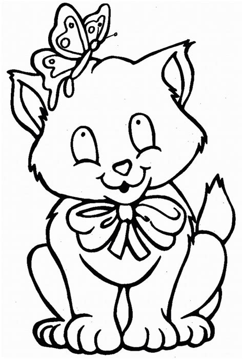 cats  kittens colouring pages