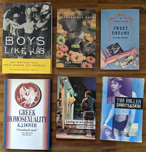 lot vintage homosexual gay literature novel fiction book set 6