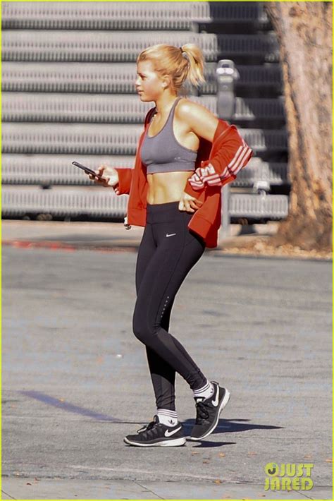 full sized photo of sofia richie shows off her toned abs after a