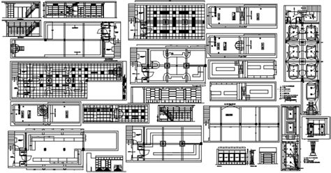 shop sections layout plan electric installation  structure details dwg file cadbull