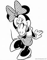 Minnie Coloring Mouse Pages Laughing sketch template