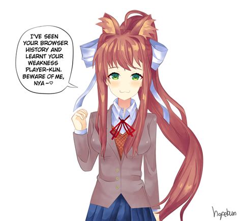 Neko Monika By Hope Doki Doki Literature Club Know