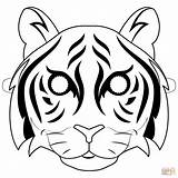 Tigre Zum Ausmalbild Kleurplaat Masken Maska Ausmalen Tygrysa Kolorowanki Maschera Masker Colorear Ausschneiden Supercoloring Katzenmaske Tigers Tiermasken Stampare Kleurplaten Basteln sketch template