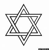 Star David Coloring Jewish Zionism Hanukkah Pages Cross Symbol Pentagram People Badge Khazar Shield Vrs Origins Jews Cm Against Round sketch template