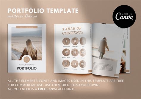 pages photography portfolio template   canva  canva
