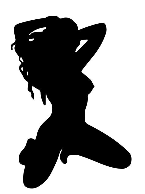 Sexy Woman Black Silhouette Decal Nostalgia Decals Trucker Graphics