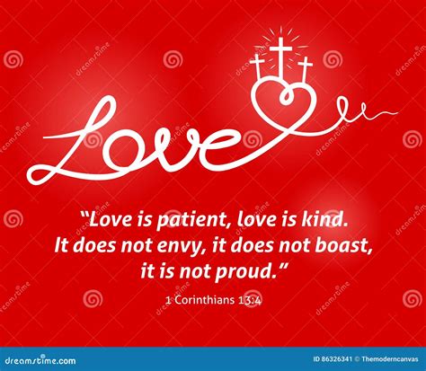 christian love scripture  heart  cross  red background stock