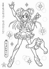 Coloring Pages Glitter Force Kelsey Dream Precure Template Dark Tumblr Freecoloringpages sketch template
