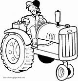 Coloring Pages Jobs Farm Farming Simulator Family Color Tractor People Kids Farmer Printable Sheets Template sketch template