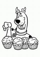 Doo Scrappy Coloring Scooby Foodie sketch template