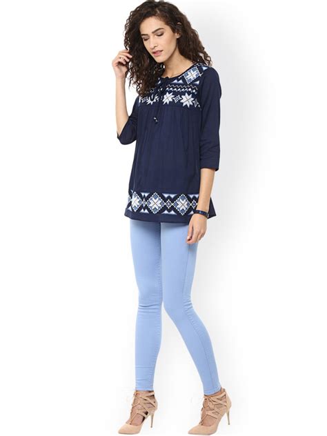 stylish ladies jeans top design images sheideas