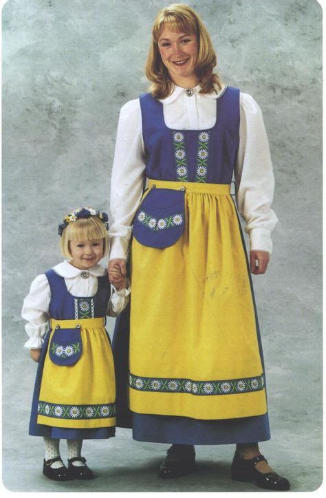 Traditional Swedish Cosplay Sweden Costume Dress Scandinavian