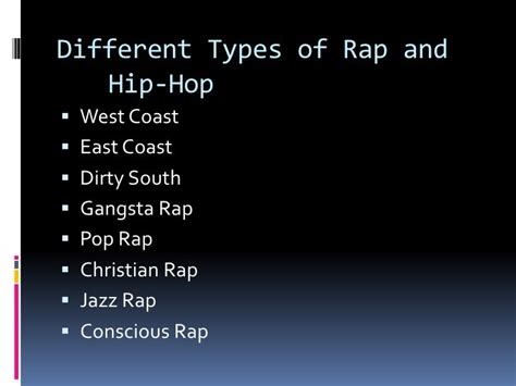 Rap And Hip Hop