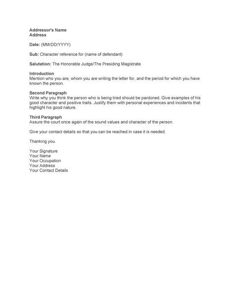 sample support letter  inmate    letter template