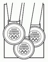 Medal Olympics sketch template
