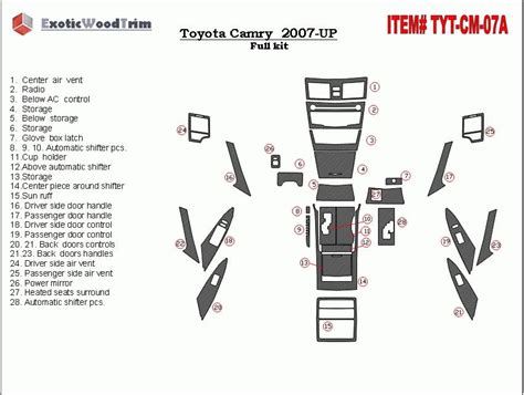 toyota camry  parts diagram reviewmotorsco