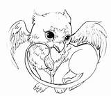 Coloring Pages Dragon Cute Baby Creatures Potter Harry Griffin Mythical Hippogriff Fantasy Dragons Printable Color Drawing Animal Detailed Mythological Print sketch template
