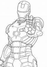 Colorir Ferro Homem Ironman Desenhos Tulamama Herois Kleurplaten sketch template