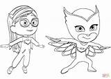 Owlette Masks Amaya sketch template