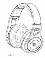 Patents Headphone Patent sketch template