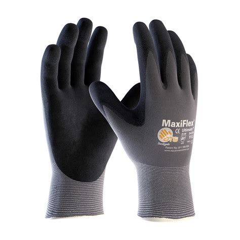 maxiflex ultimate   microfoam nitrile coated grip work gloves
