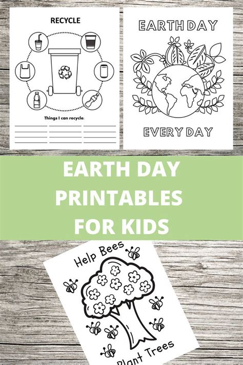 earth day printable  kids earth day  day coloring etsy