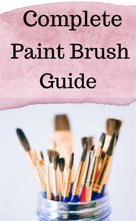 complete paint brush guide  painters   oil painting brushes learn