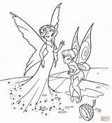 Coloring Tinkerbell Fairy sketch template