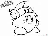 Kirby Coloring Pages Cute Hat Printable Color Friends Kids Adults Getcolorings Bettercoloring sketch template