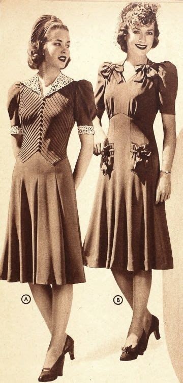 Two Pretty Daywear Dresses From The Sears Catalog 1940