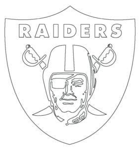 oakland raiders logo coloring page  coloring pages